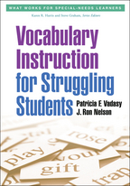 Vocabulary Instruction for Struggling Students - Patricia F. Vadasy and J. Ron Nelson