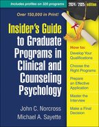 Insider's Guide to Graduate Programs in Clinical and Counseling Psychology - John C. Norcross and Michael A. Sayette