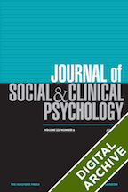 Journal of Social and Clinical Psychology, Digital Archive: Volume 1, 1983 - Volume 19, 2000